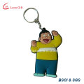 3D Sport Shape High Quality Rubber Keychain